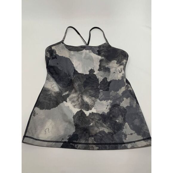 Lululemon Women's Halter Tank Top Active Workout Camouflage Gray Size 8/10 - Picture 1 of 5